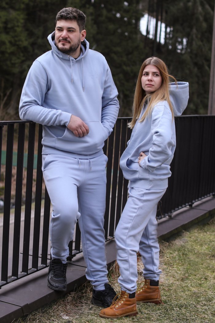 Tepláky světle modré unisex